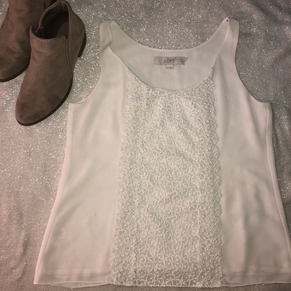 Loft XS Petite Tank Top Blouse